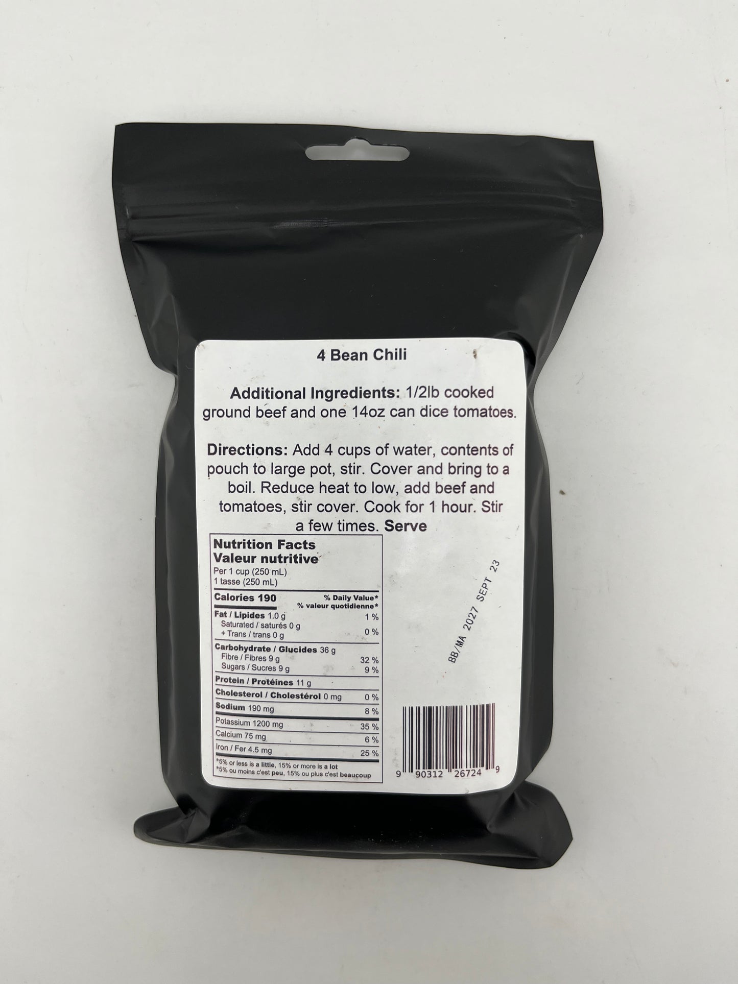 4 Bean Chili Soup Mix