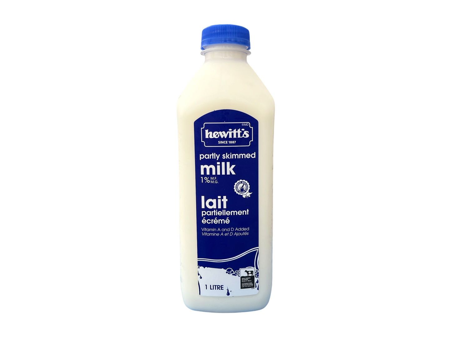 Best Before August 7, 2026 - Hewitt's Milk 1% - 1L Carton