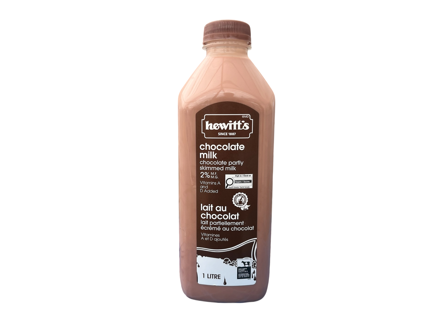 Best Before August 9, 2026 Hewitt's Chocolate Milk- 1L Carton