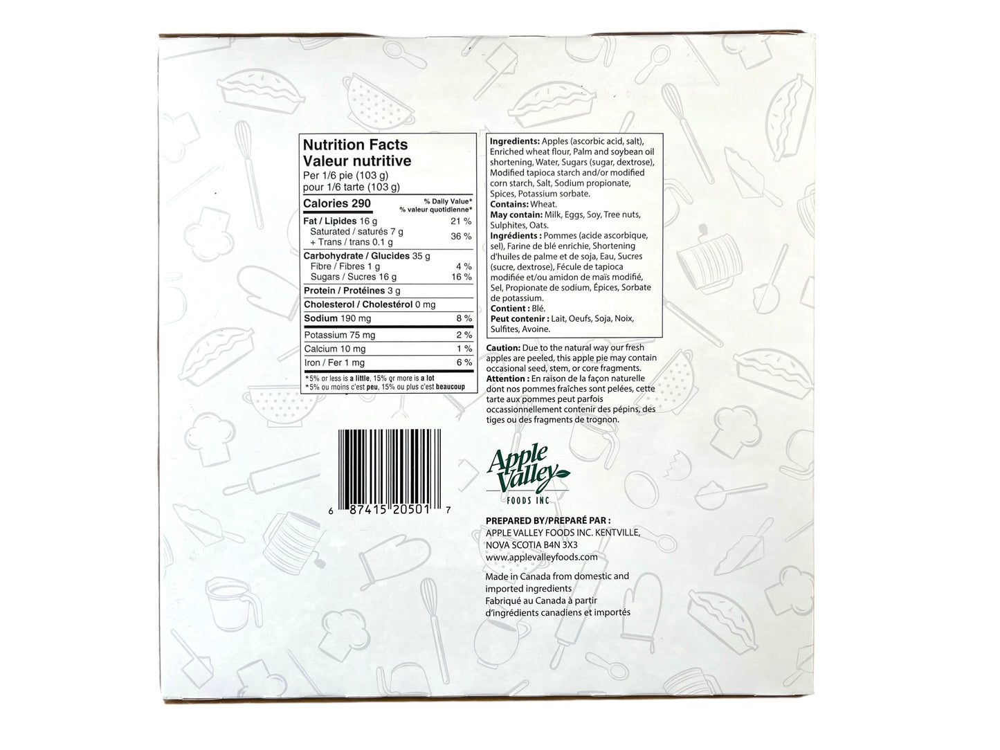 Apple Valley Apple Pie - 8" Frozen