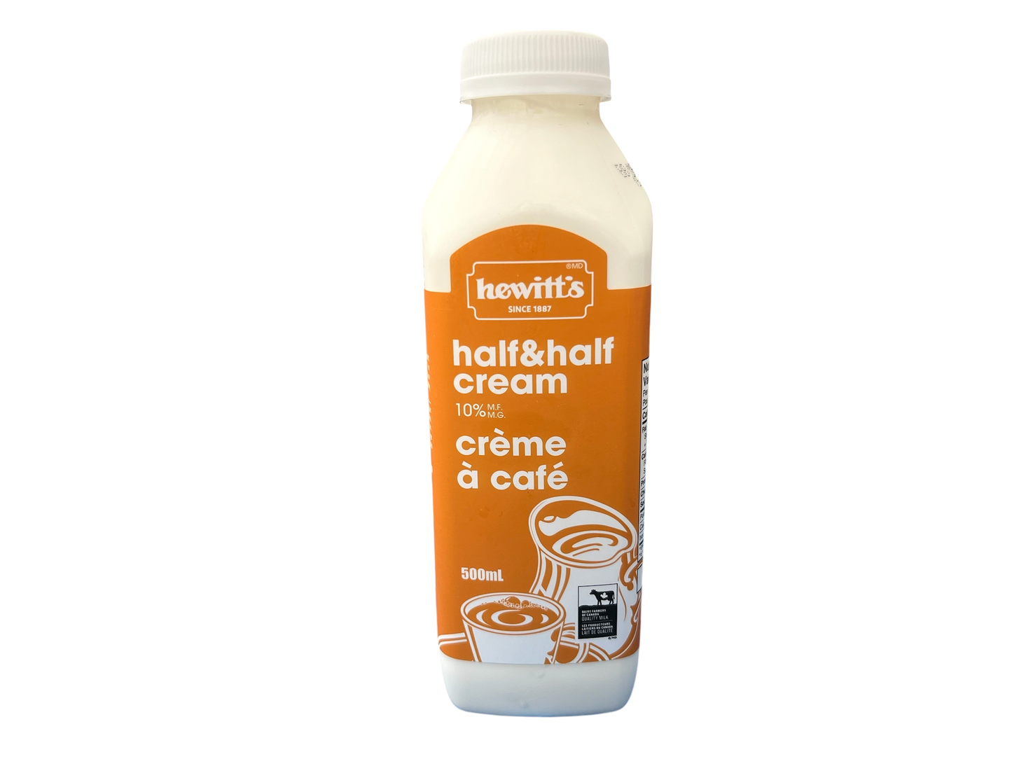 Best Before August 7, 2026 Hewitt's Half and Half - 500ml
