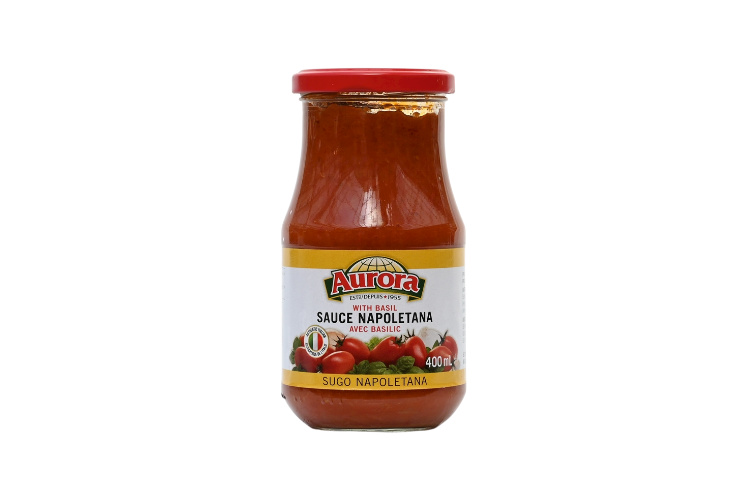 Aurora Sauce Napoletana with Basil - 400ml