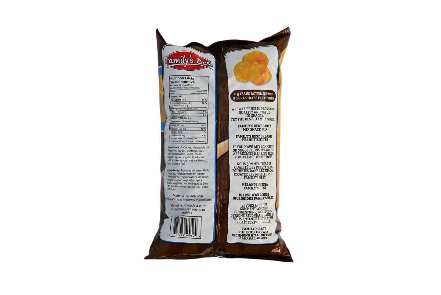 Family's Best Potato Chips - 130g