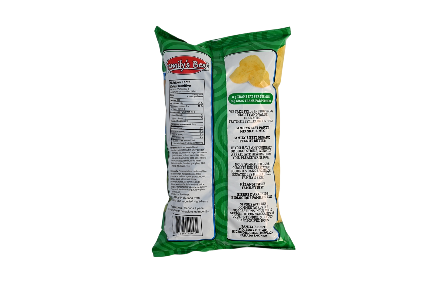 Family's Best Potato Chips - 130g