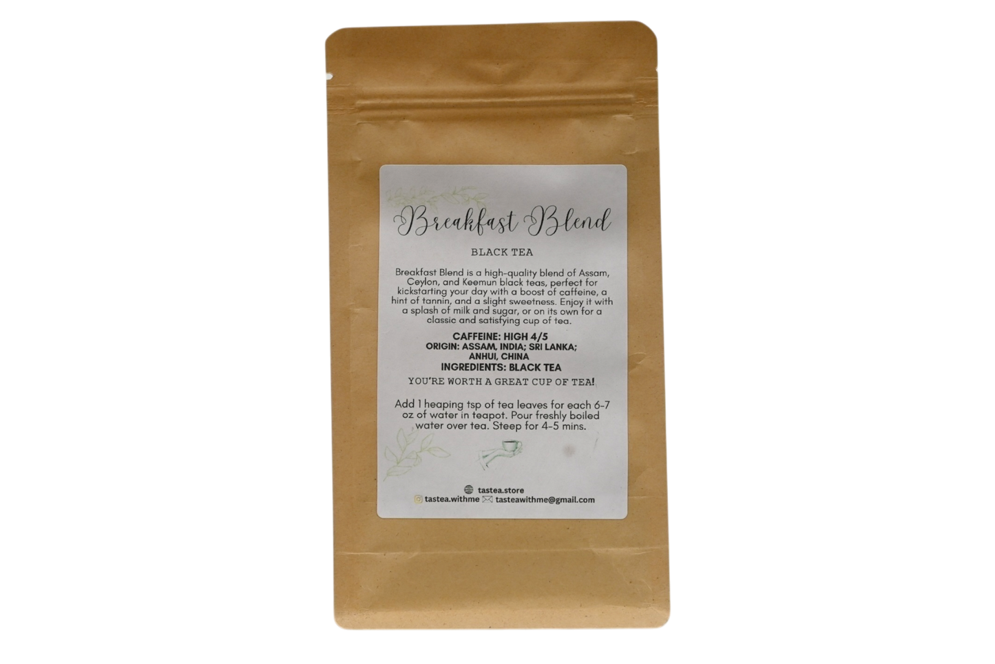 TasTea Breakfast Blend Loose Leaf Tea