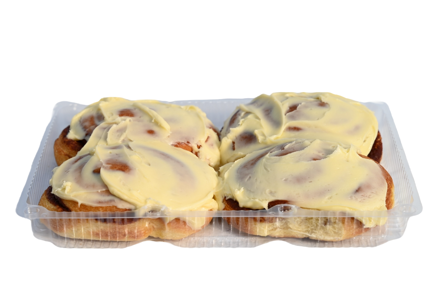 Homemade Cinnamon Buns With Cream Cheese Icing - 4 Pack