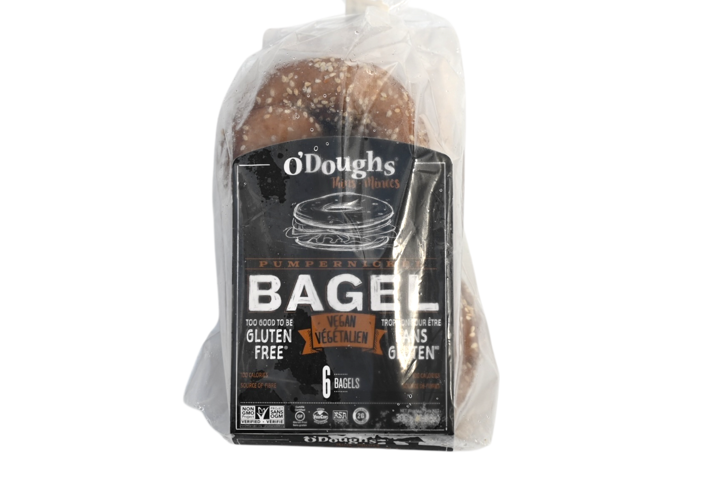 O'Doughs Gluten Free Original Pumpernickel Thins - 300g - Frozen