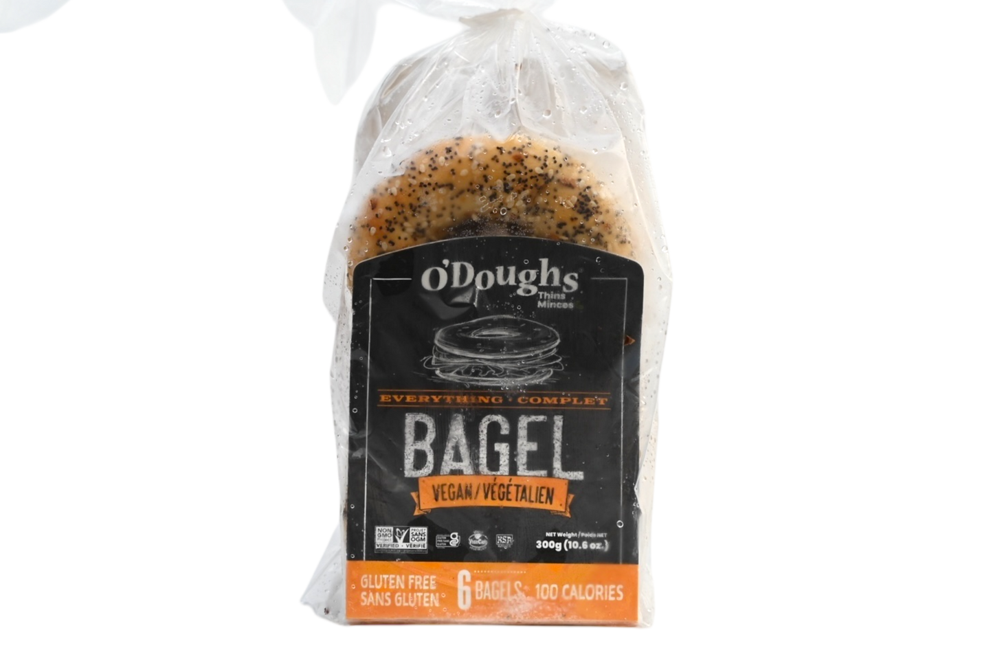 O'Doughs Gluten Free Everything Bagel Thins - 300g - Frozen