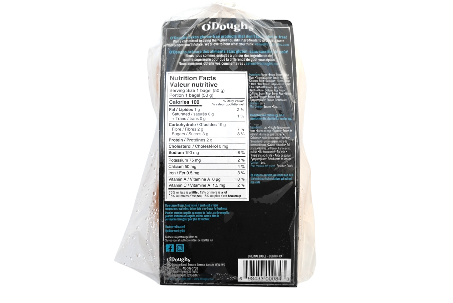 O'Doughs Gluten Free Original Bagel Thins - 300g - Frozen