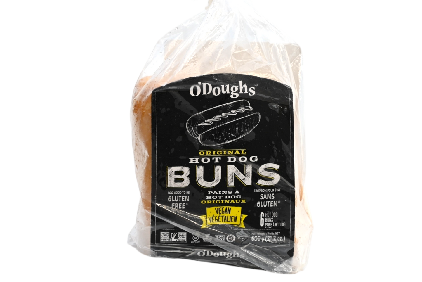 O'Doughs Gluten Free Deluxe Hot Dog Buns - 600g - Frozen