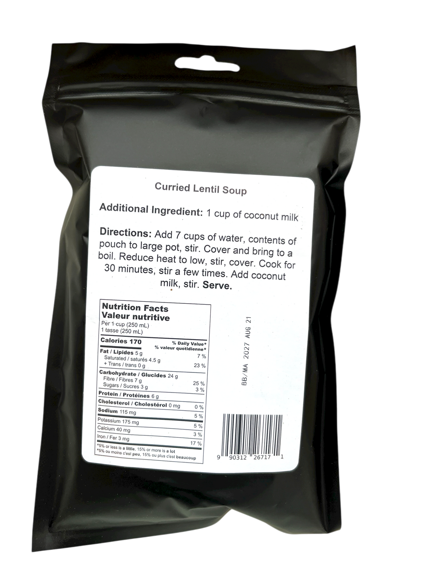 Curried Lentil Soup Mix