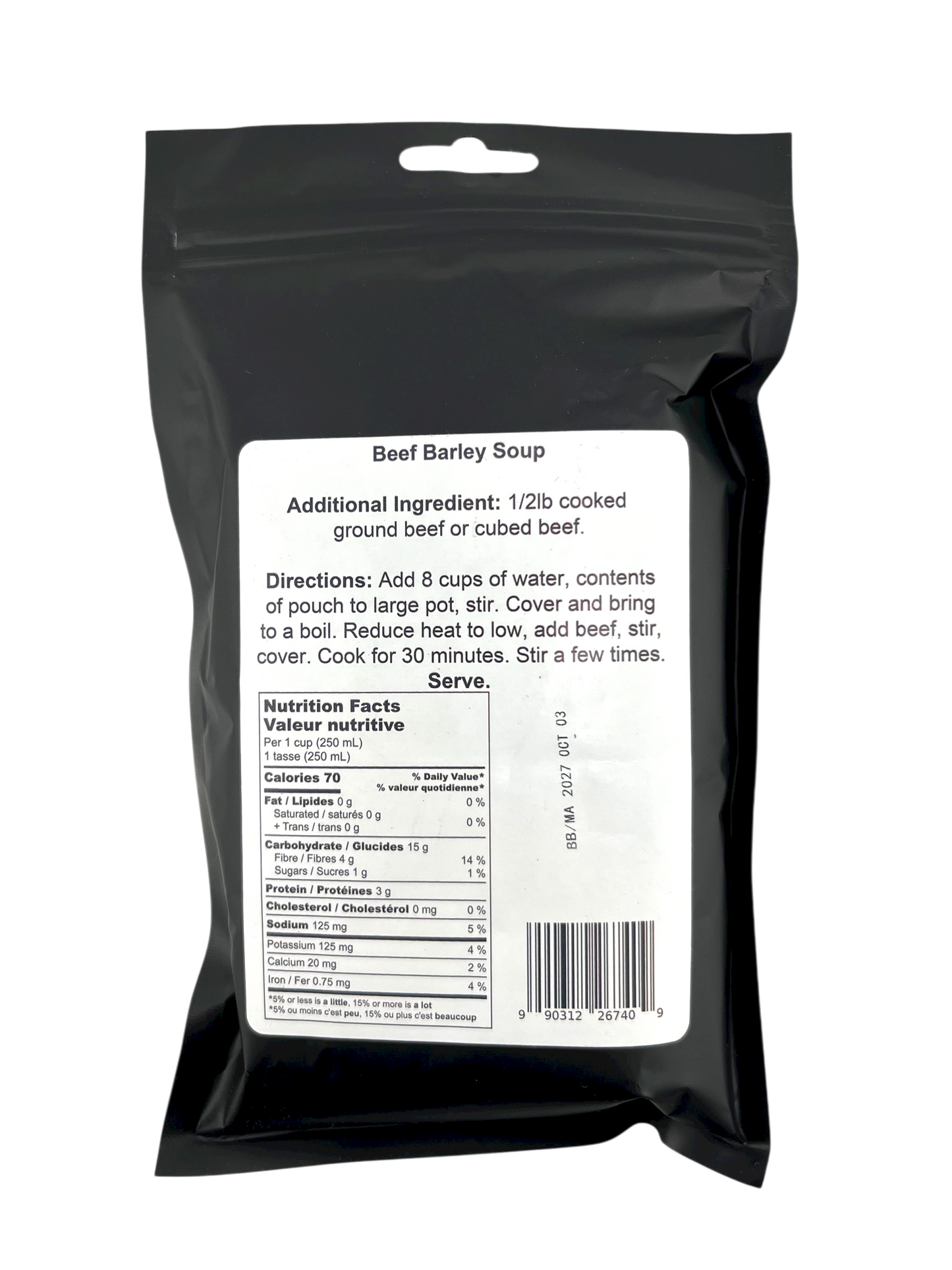 Beef Barley Soup Mix