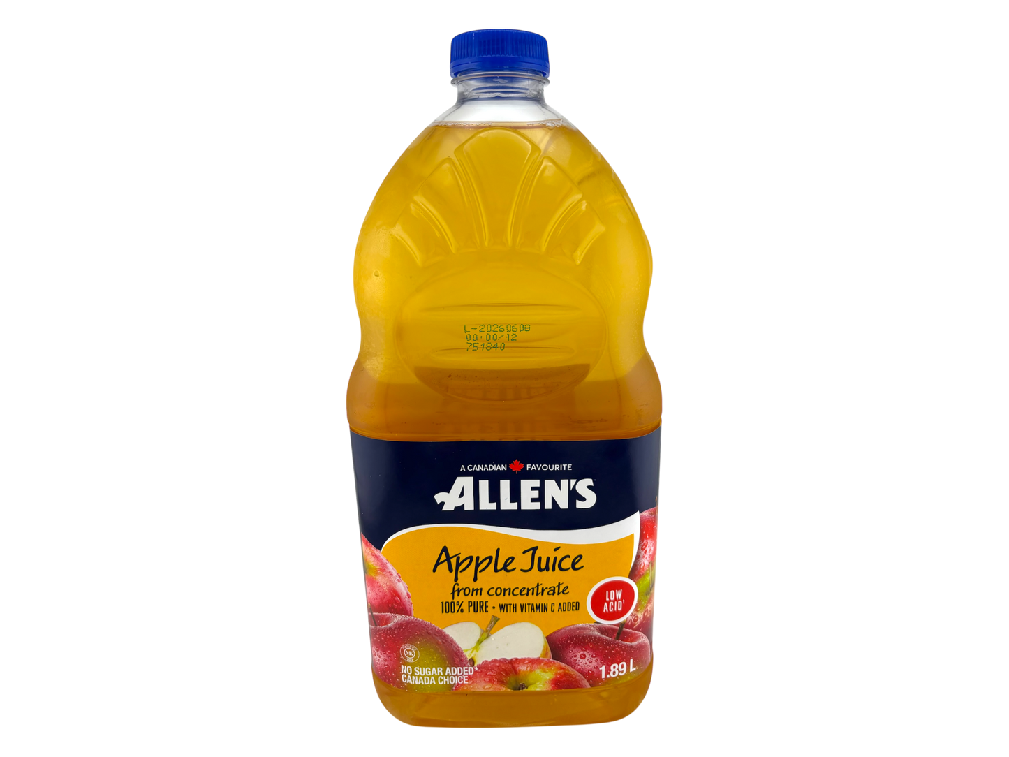 Allen's Apple Juice Low Acid - 1.89L