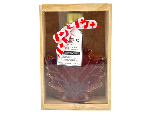 Jakeman's Maple Syrup Autumn Leaf Glass Bottle - 100ml