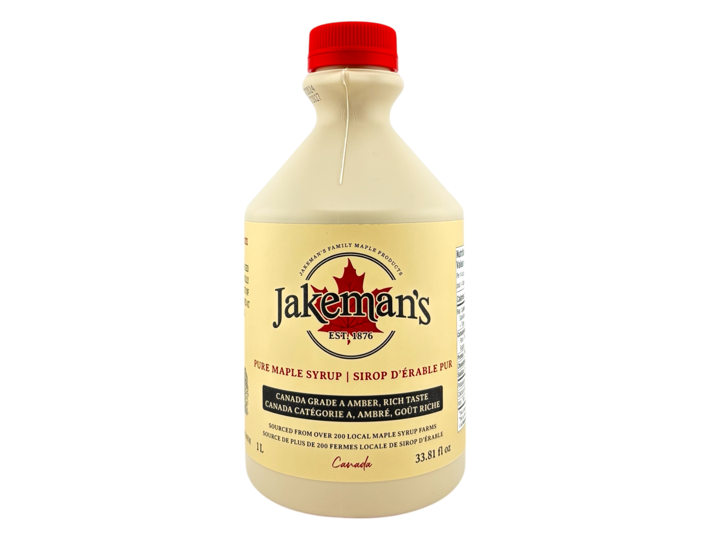 Jakeman's Pure Maple Syrup Plastic Jug