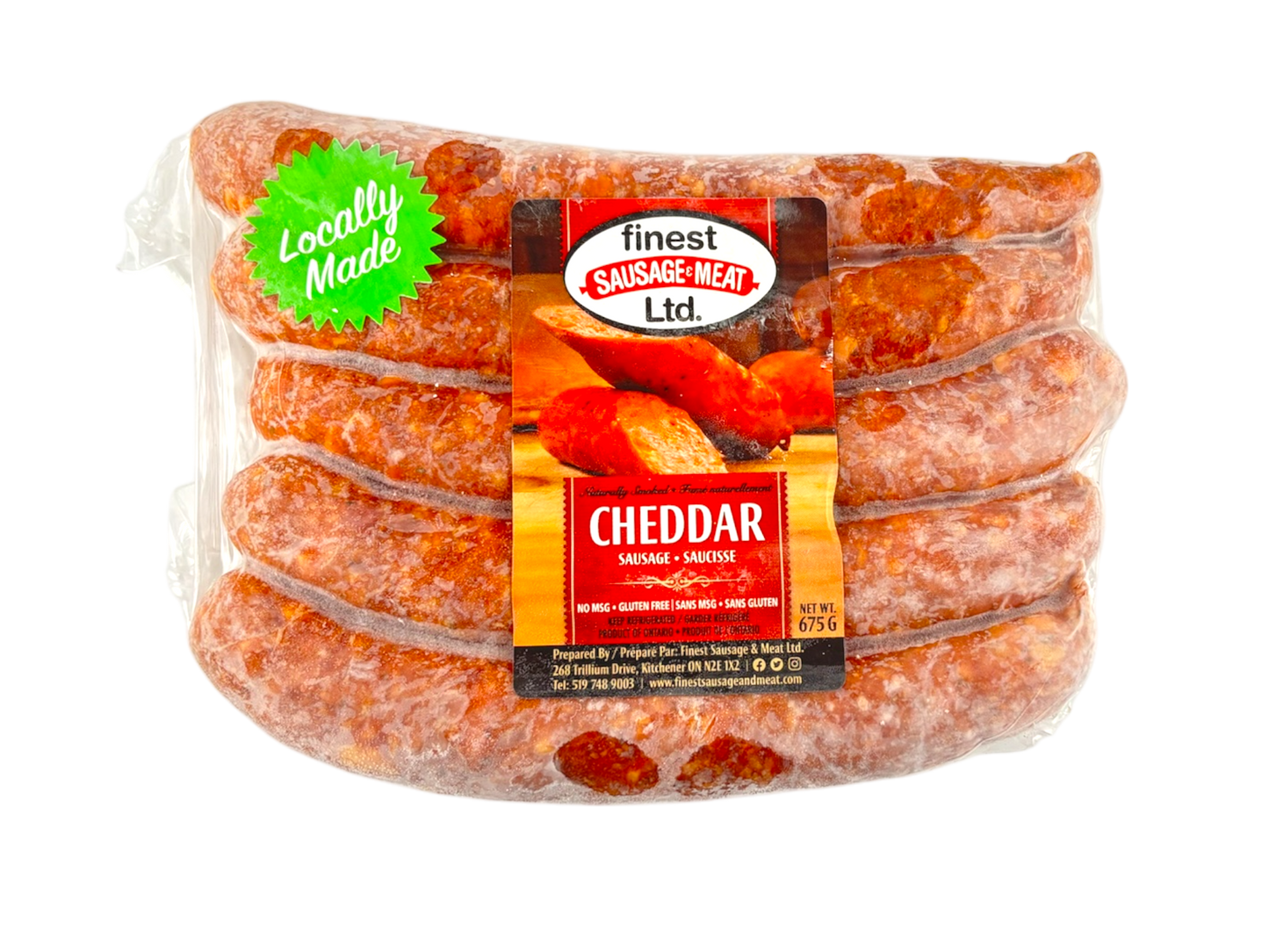 Cheddar Smoked Sausage - 5 pack - 675g
