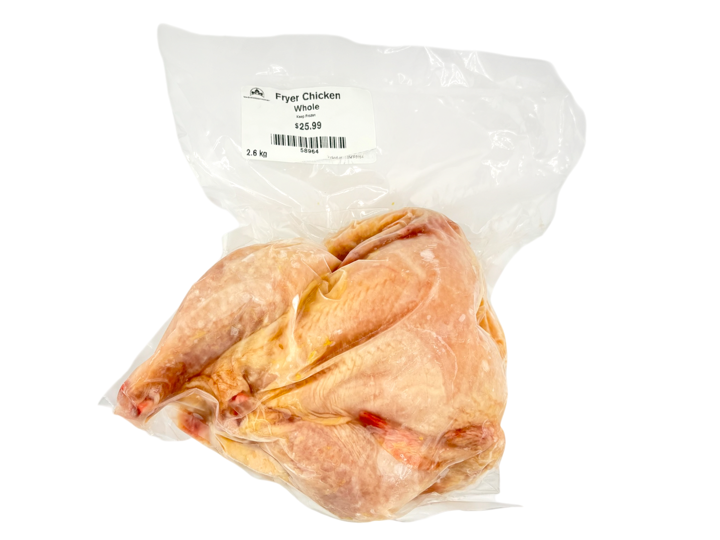 Whole Fryer Chicken - approx. 2.5kg - Frozen