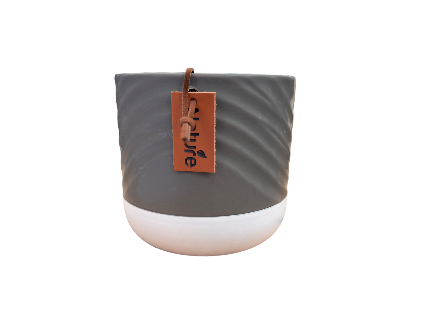 Grey/ white pot