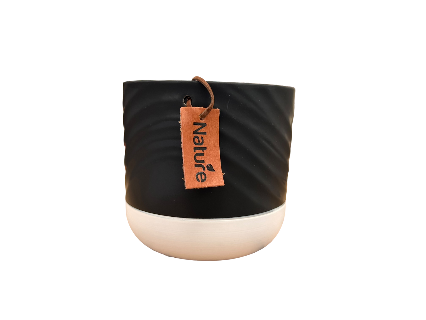 Black/ white pot