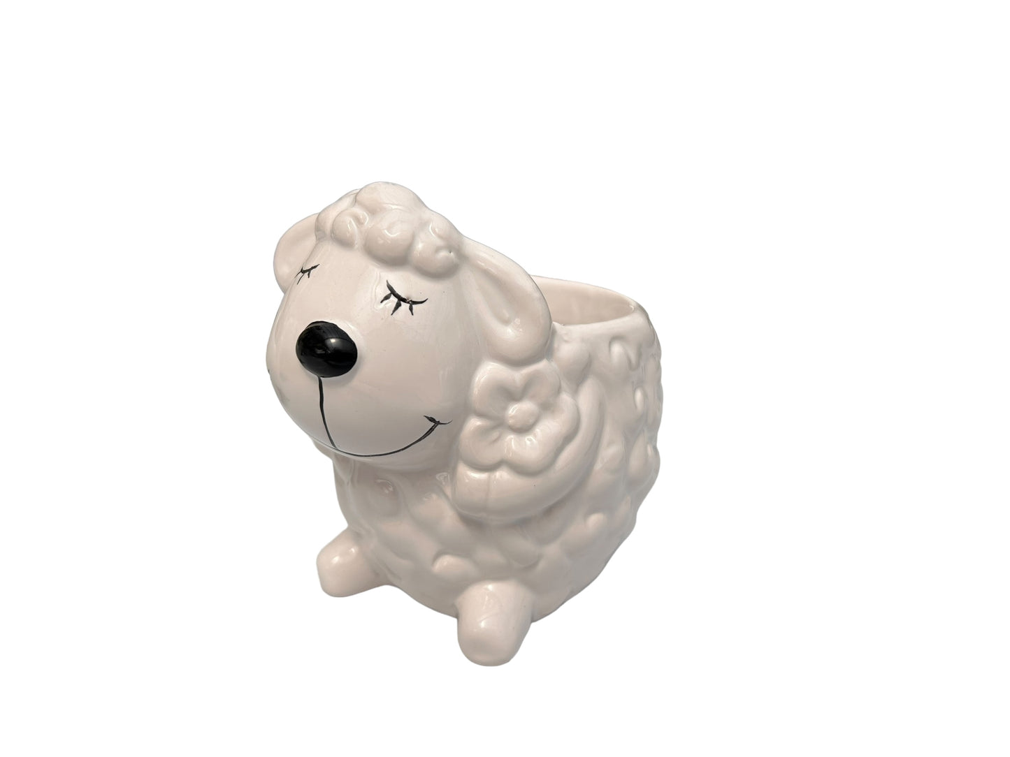 White lamb pot
