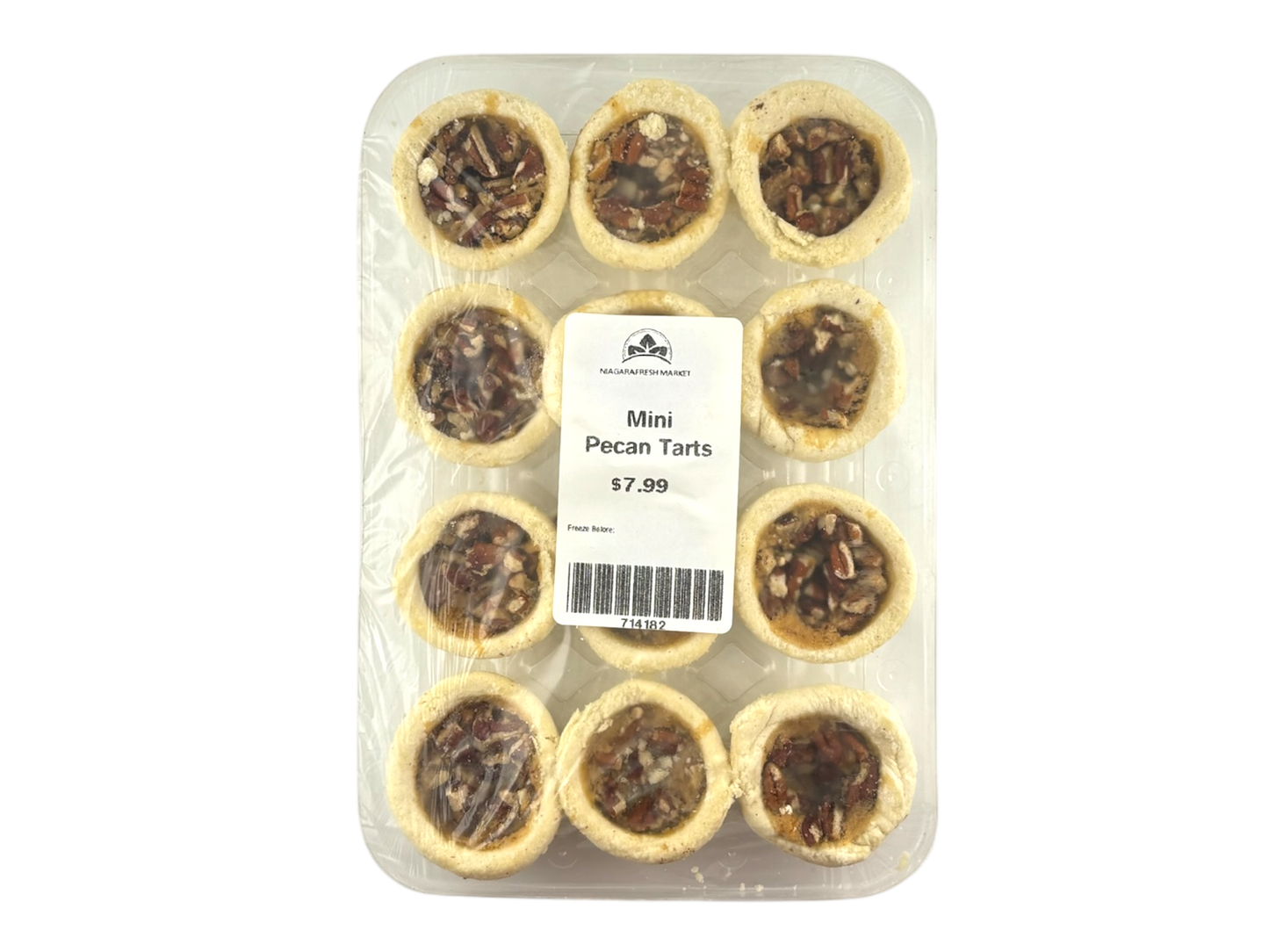 Homemade Mini Pecan Butter Tarts - 12 Pack - Frozen