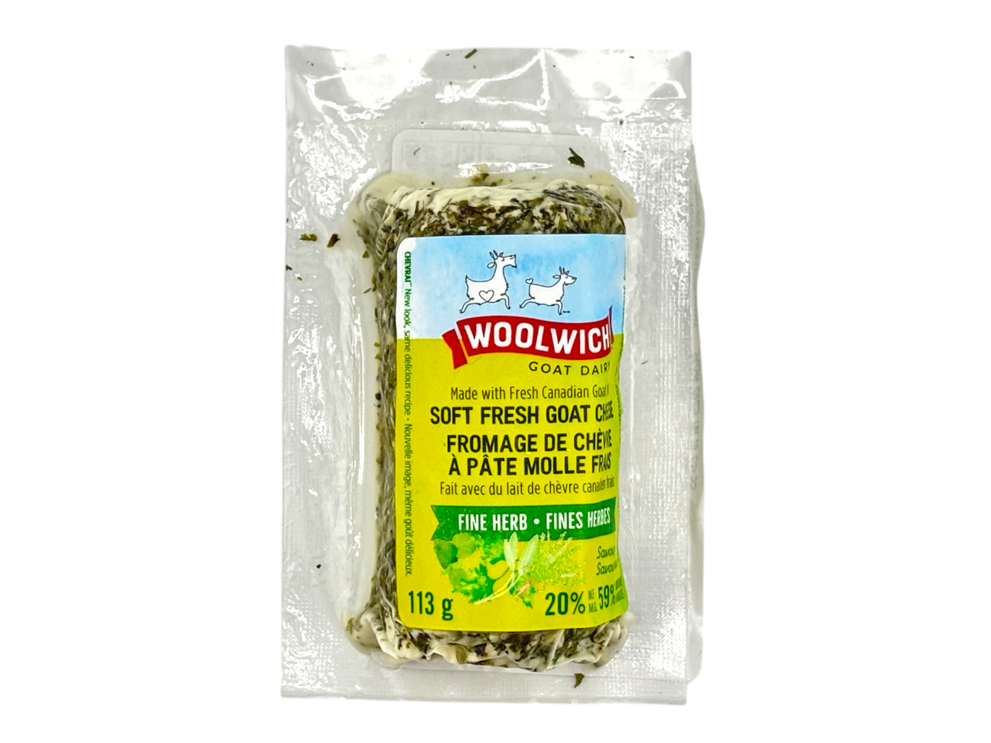 Woolwich Soft Fresh Goat Cheese 113g - Fine Herb