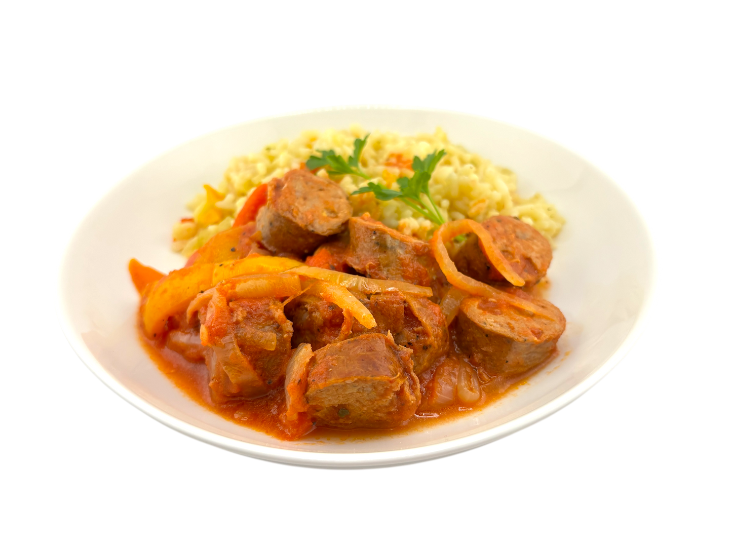 Sausage and Pepper Skillet with Rice