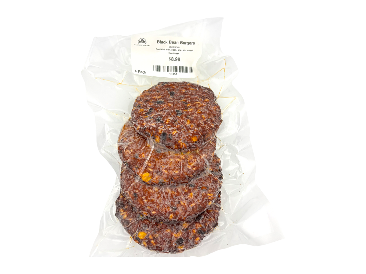 Spicy Black Bean Burgers - 4 Pack