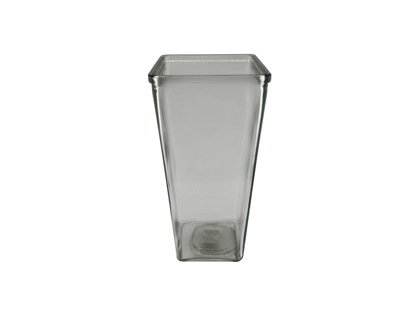 Tapered Square clear vase