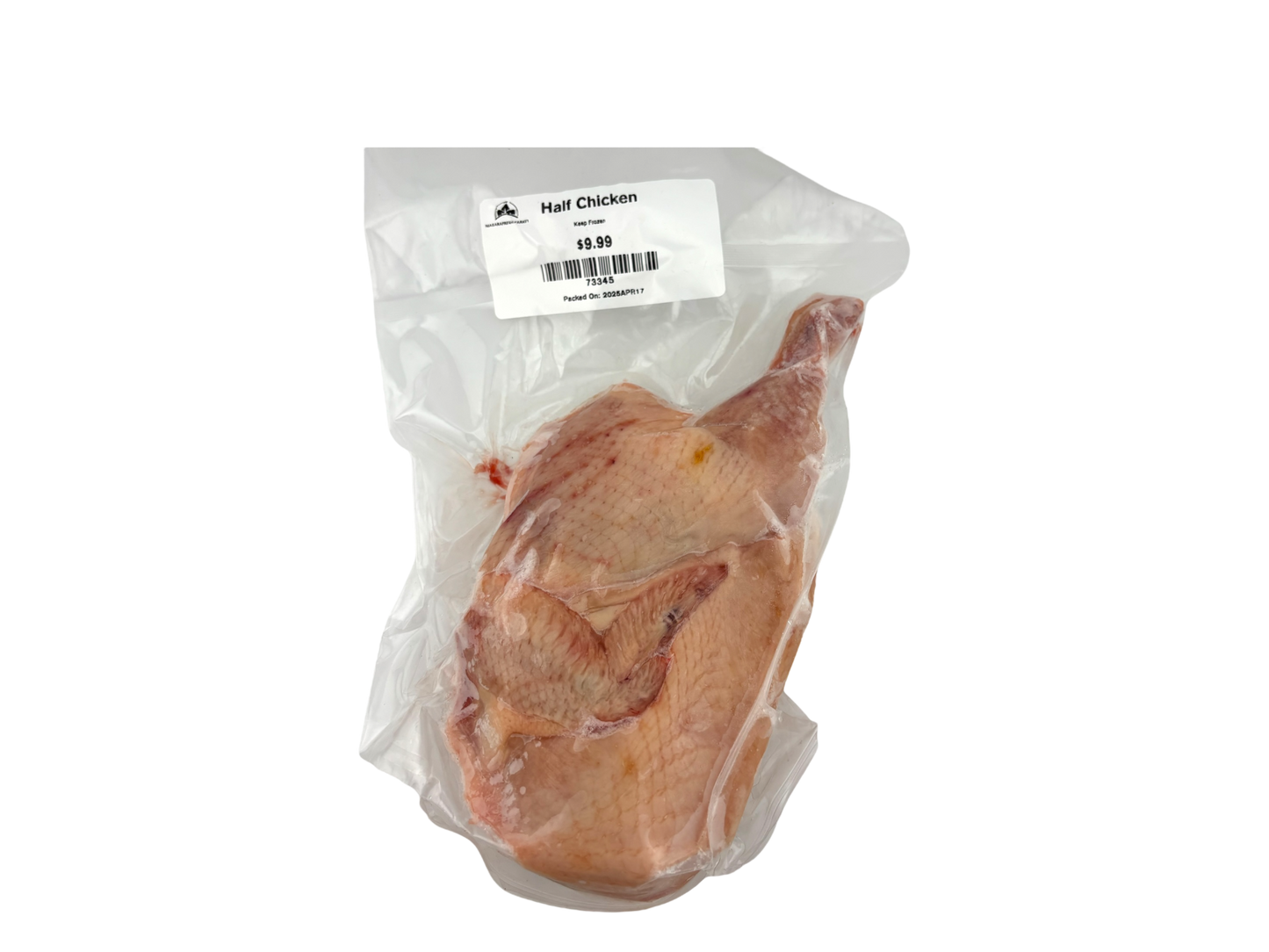 Half Chicken - Approximately 1.8lbs