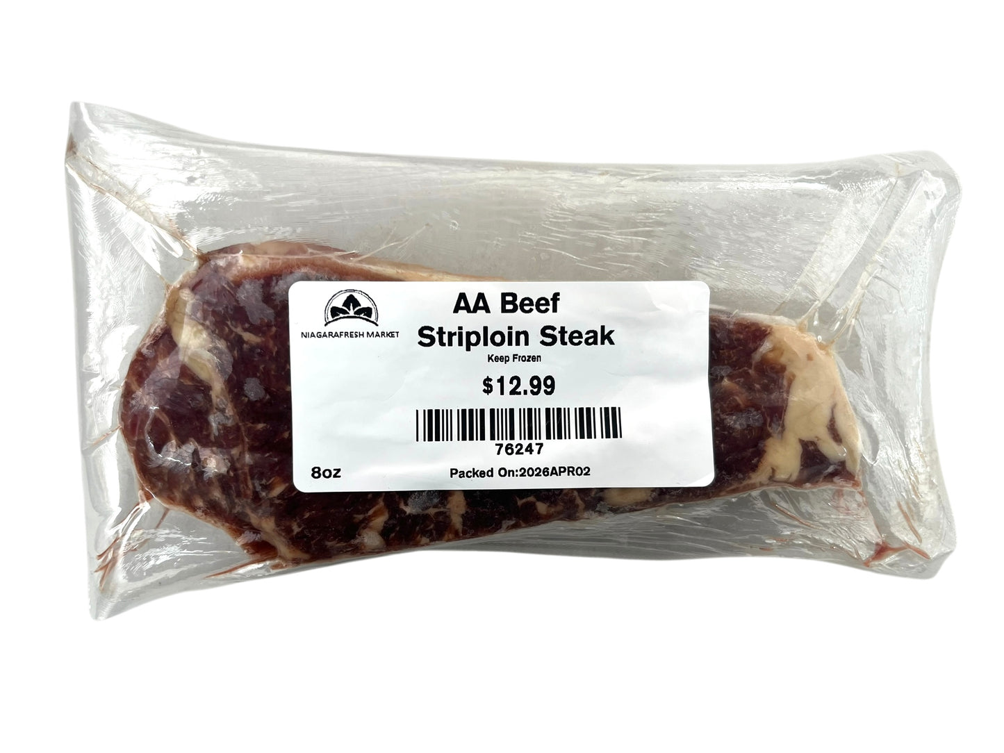 AA Beef Striploin Steak - 8oz