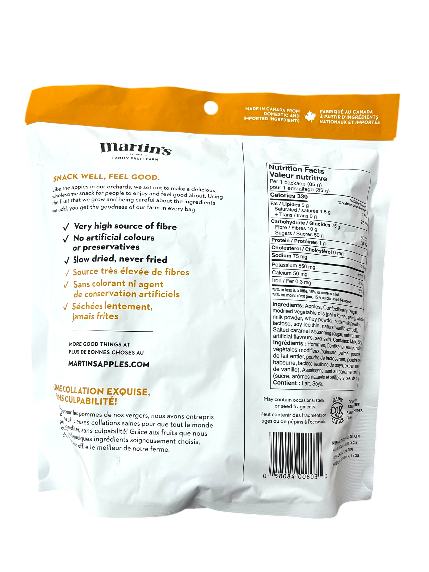 Martin's Crispy Apple Chips - Caramel Daze - 85g