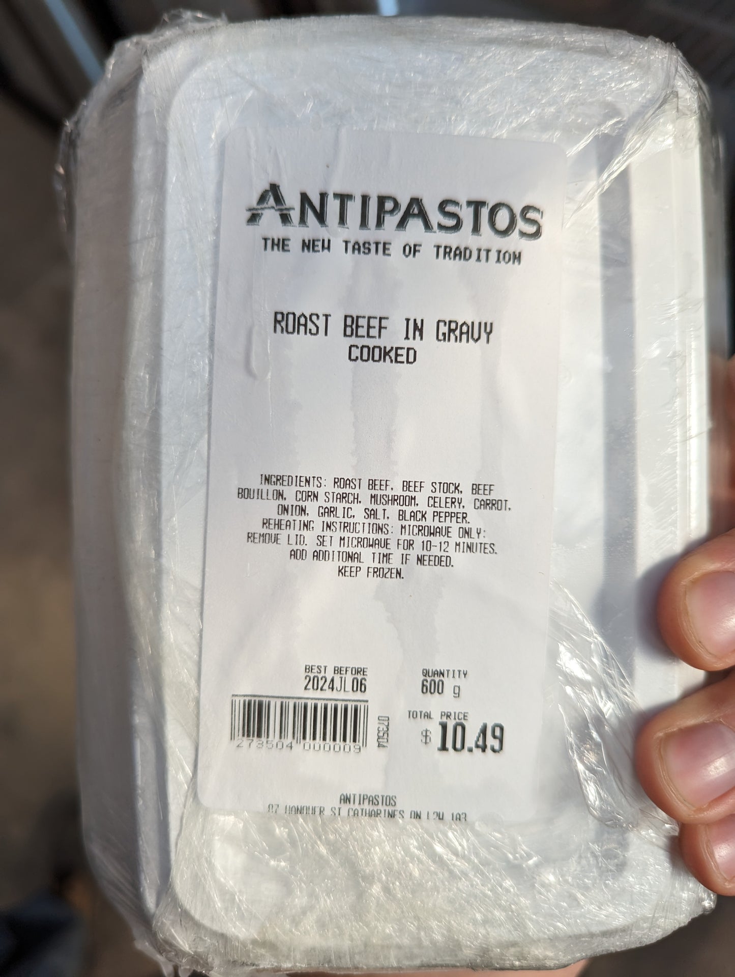 Roast Beef in Gravy  600g- Antipastos