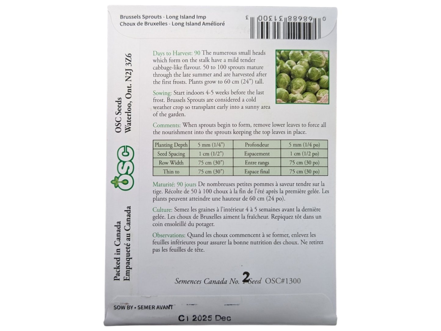 Brussels Sprouts - Long Island IMP