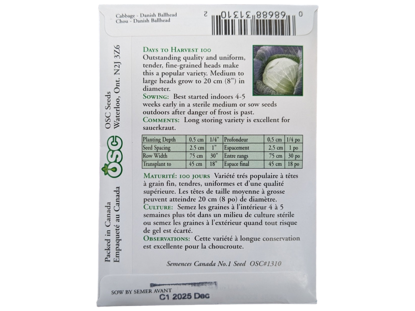 Cabbage Danish Ballhead