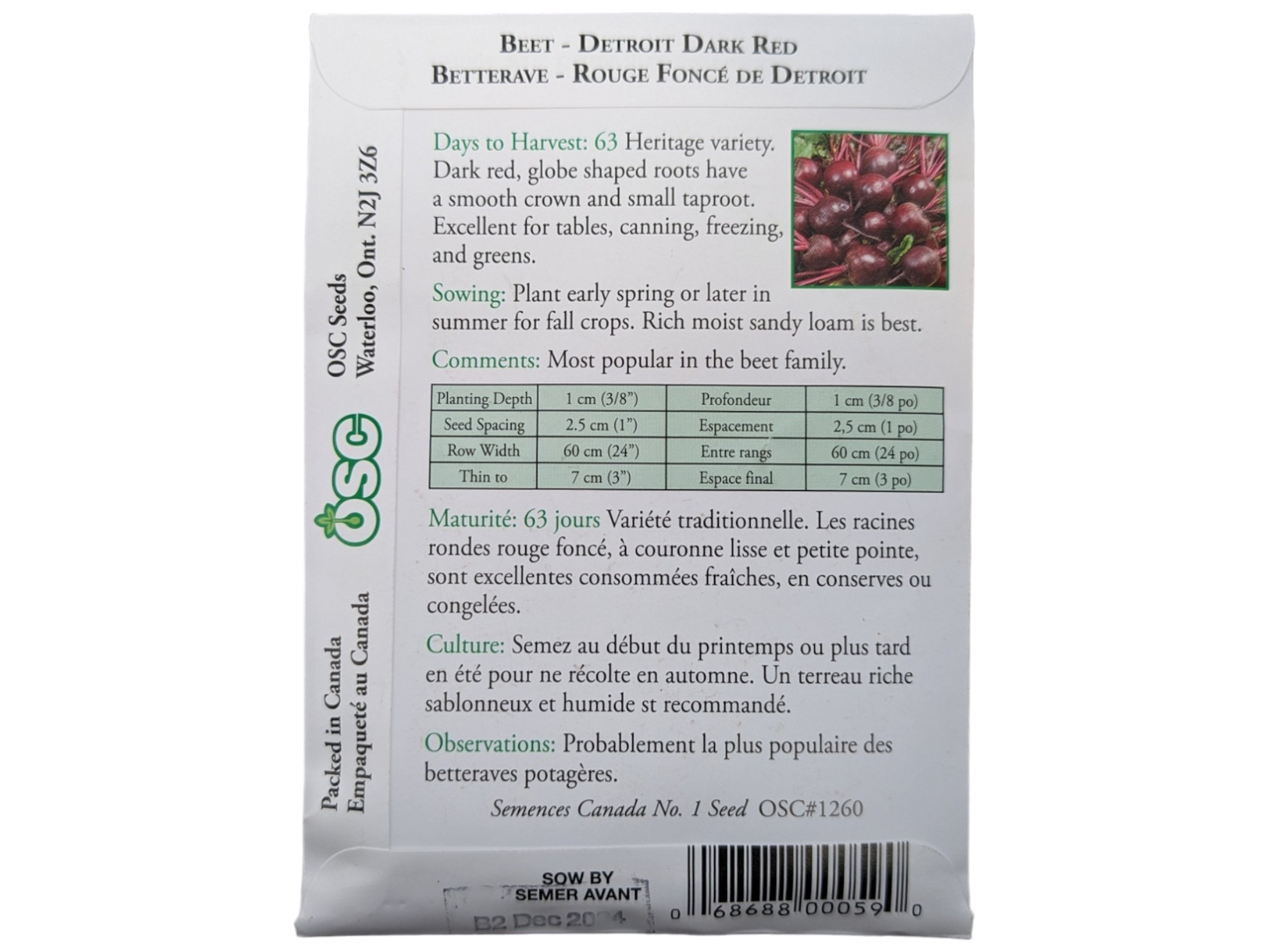 Beets Detroit Dark Red