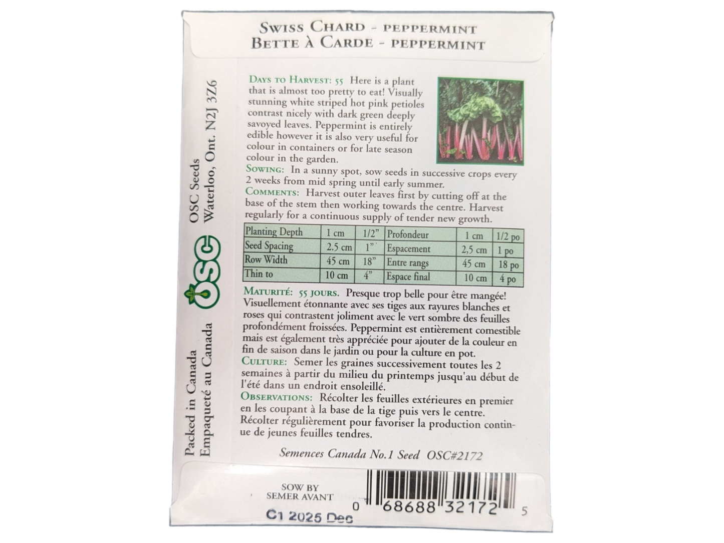 Swiss Chard Peppermint