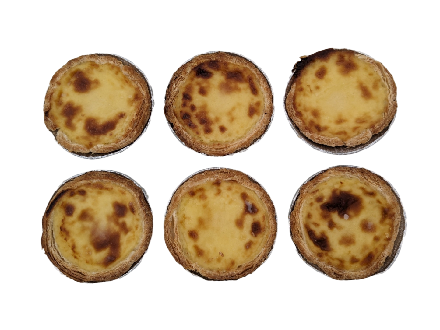 Homemade Portuguese Tarts - 6 pack - frozen