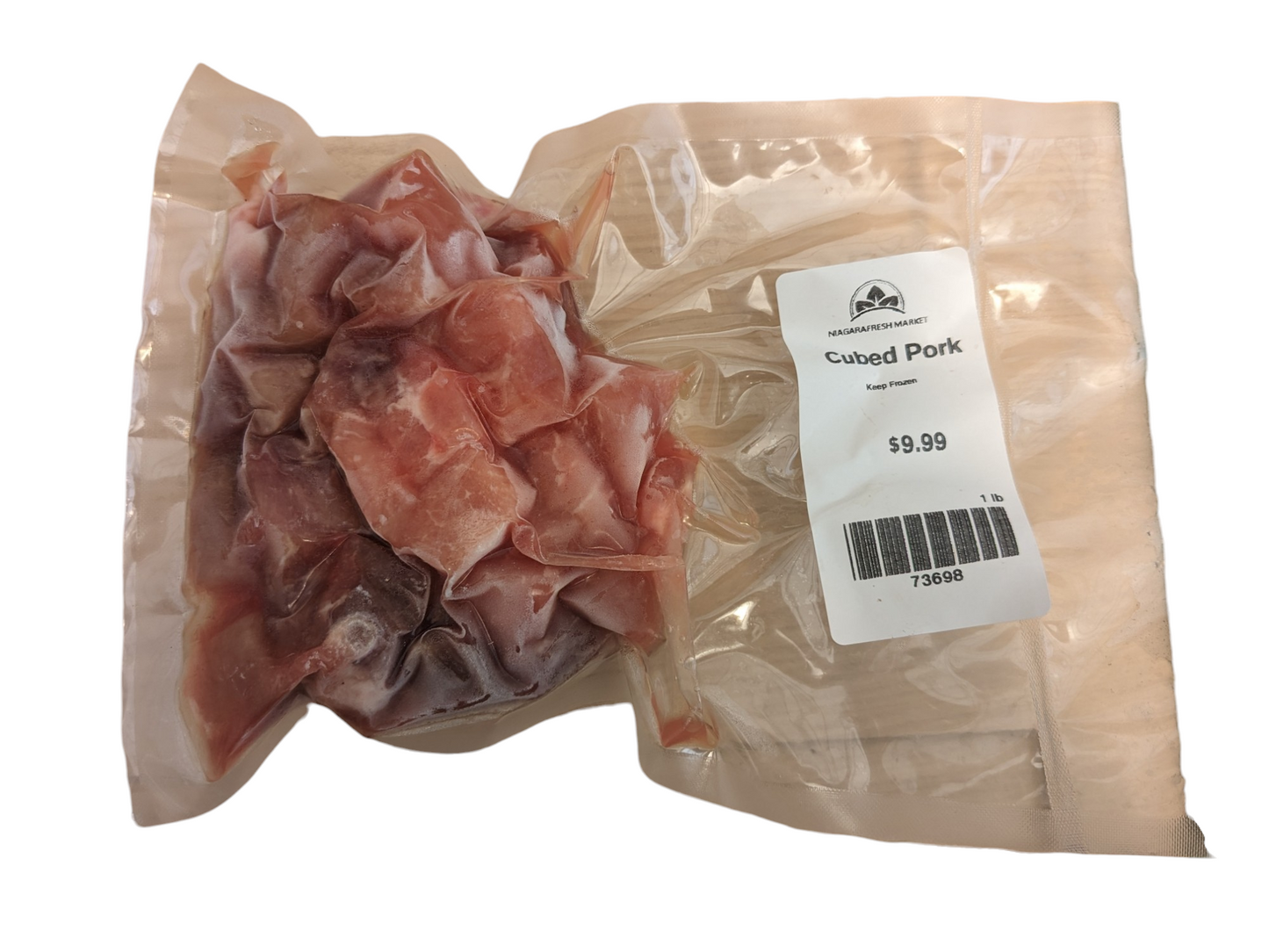 Cubed Pork - 1lb - Frozen