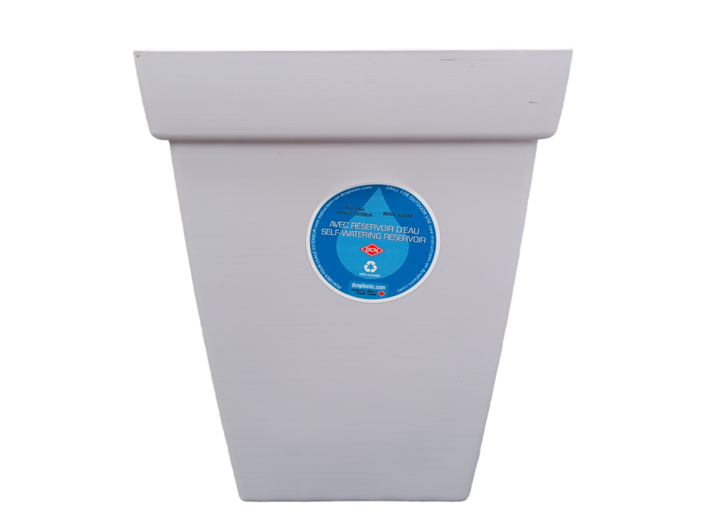 Bamboo 9", Self-Watering square Planter