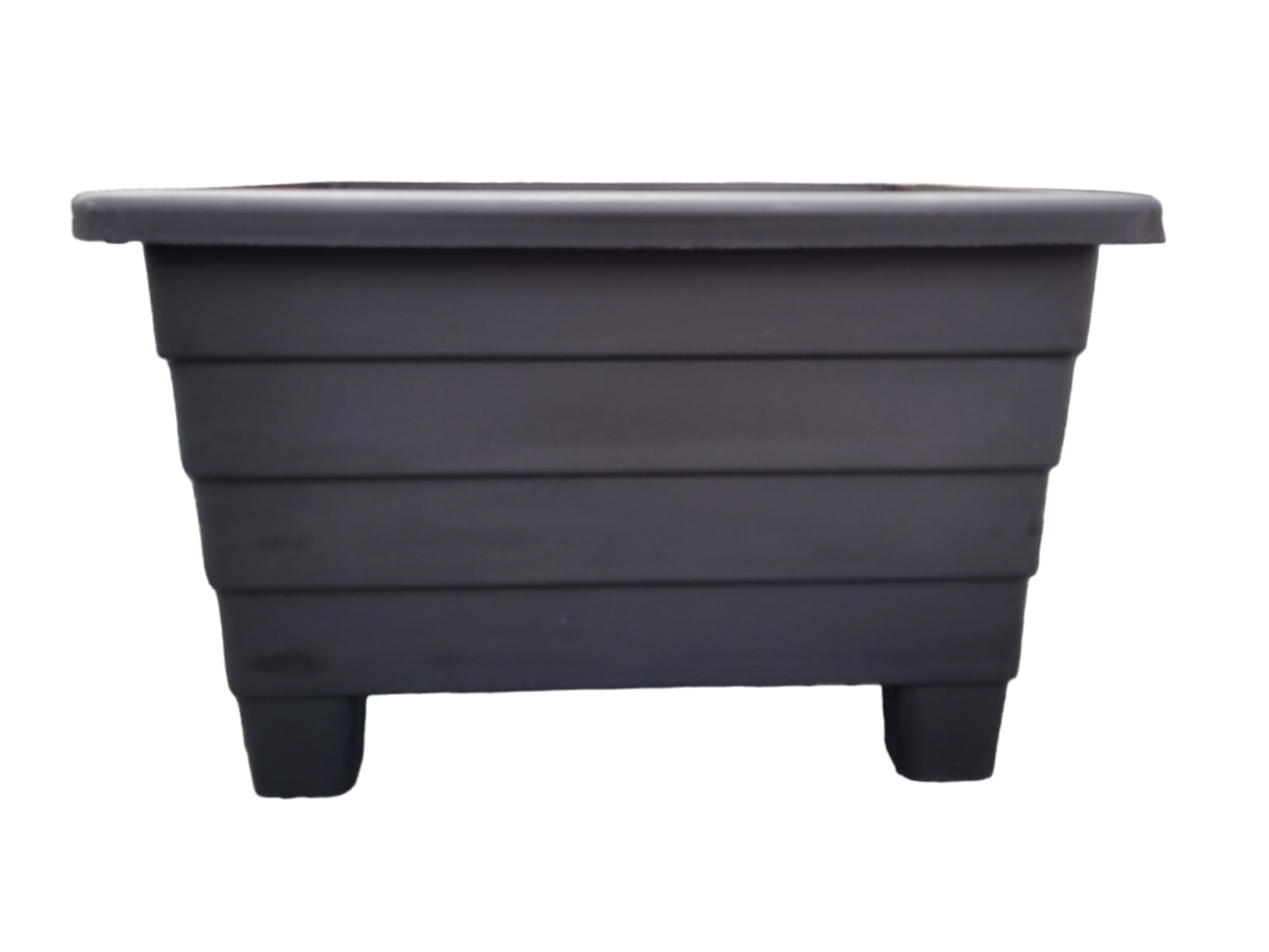 Futura 16", Square Patio Planter - black