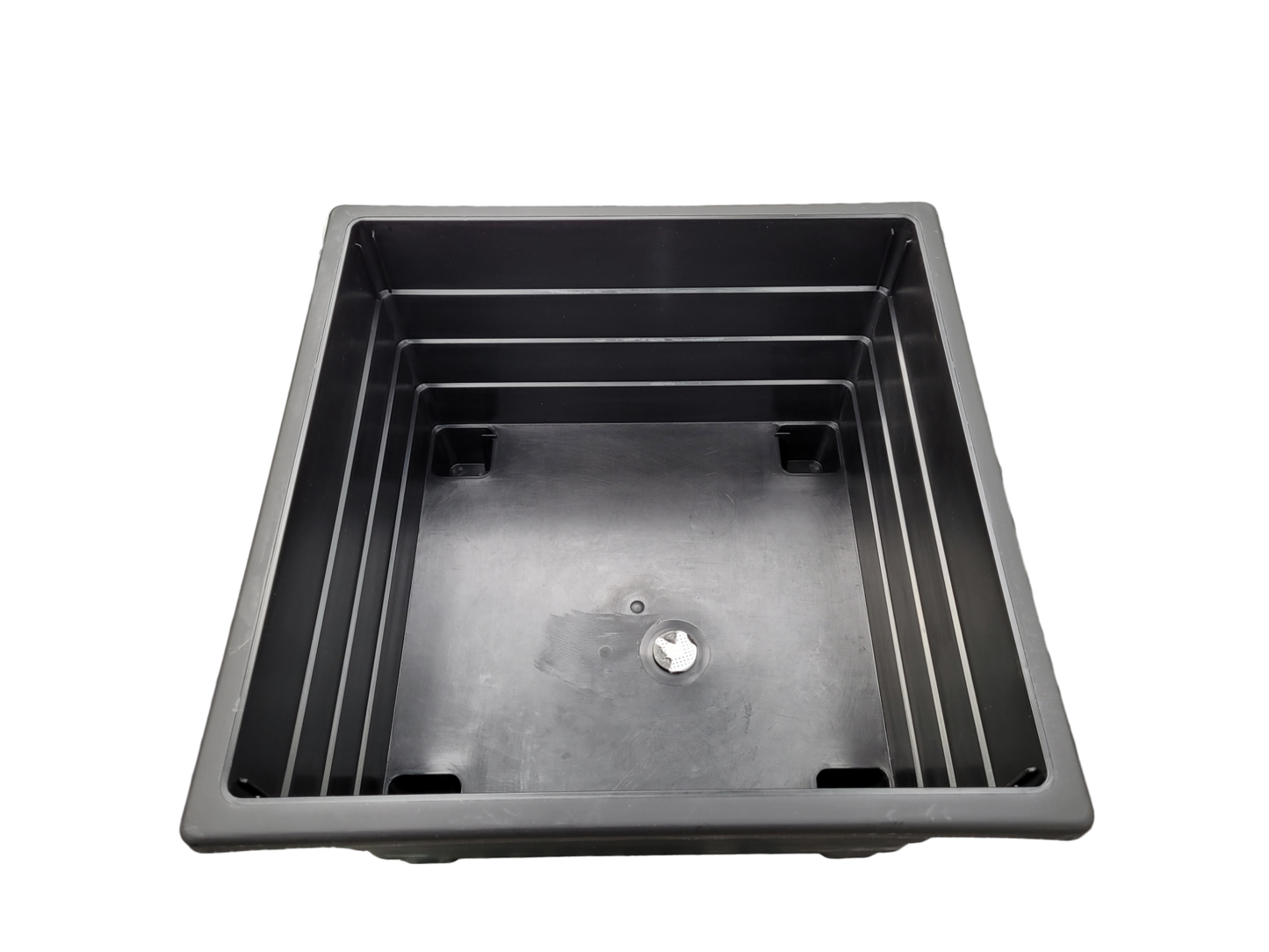 Futura 16", Square Patio Planter - black
