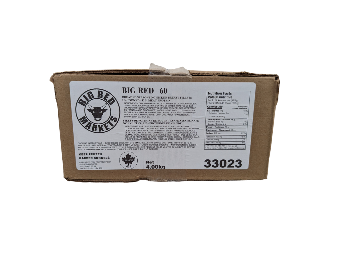 Pub Style Chicken Fingers from Big Red Meats - 4kg