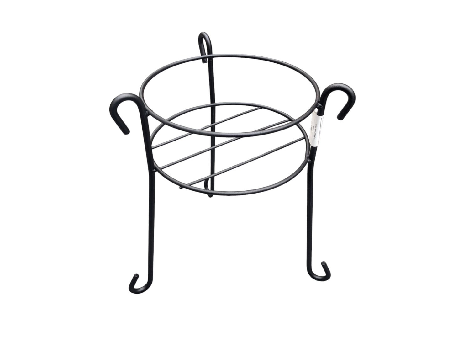 Black Round Plant Stand 15x10"