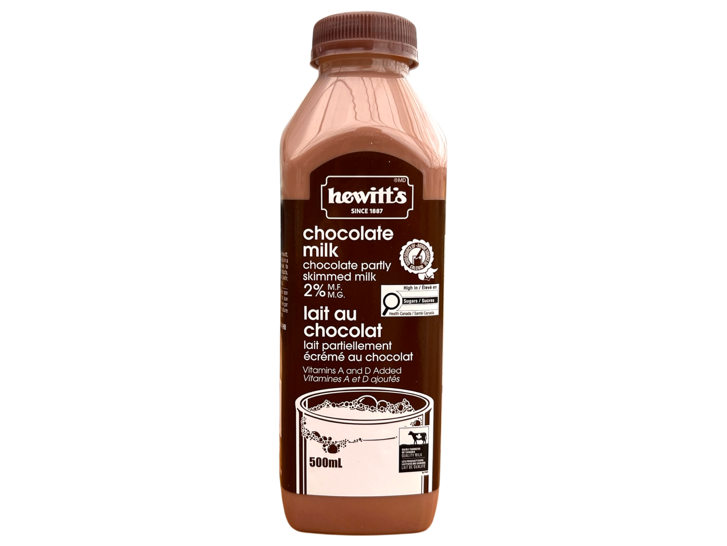 Hewitt's Chocolate Milk - 500ml Bottle