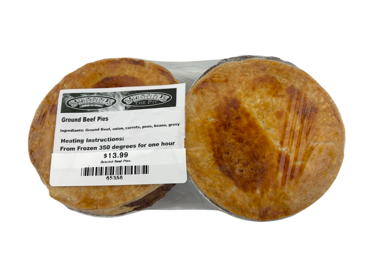 5" Ground Beef Pies - 2 Pack - Strodes