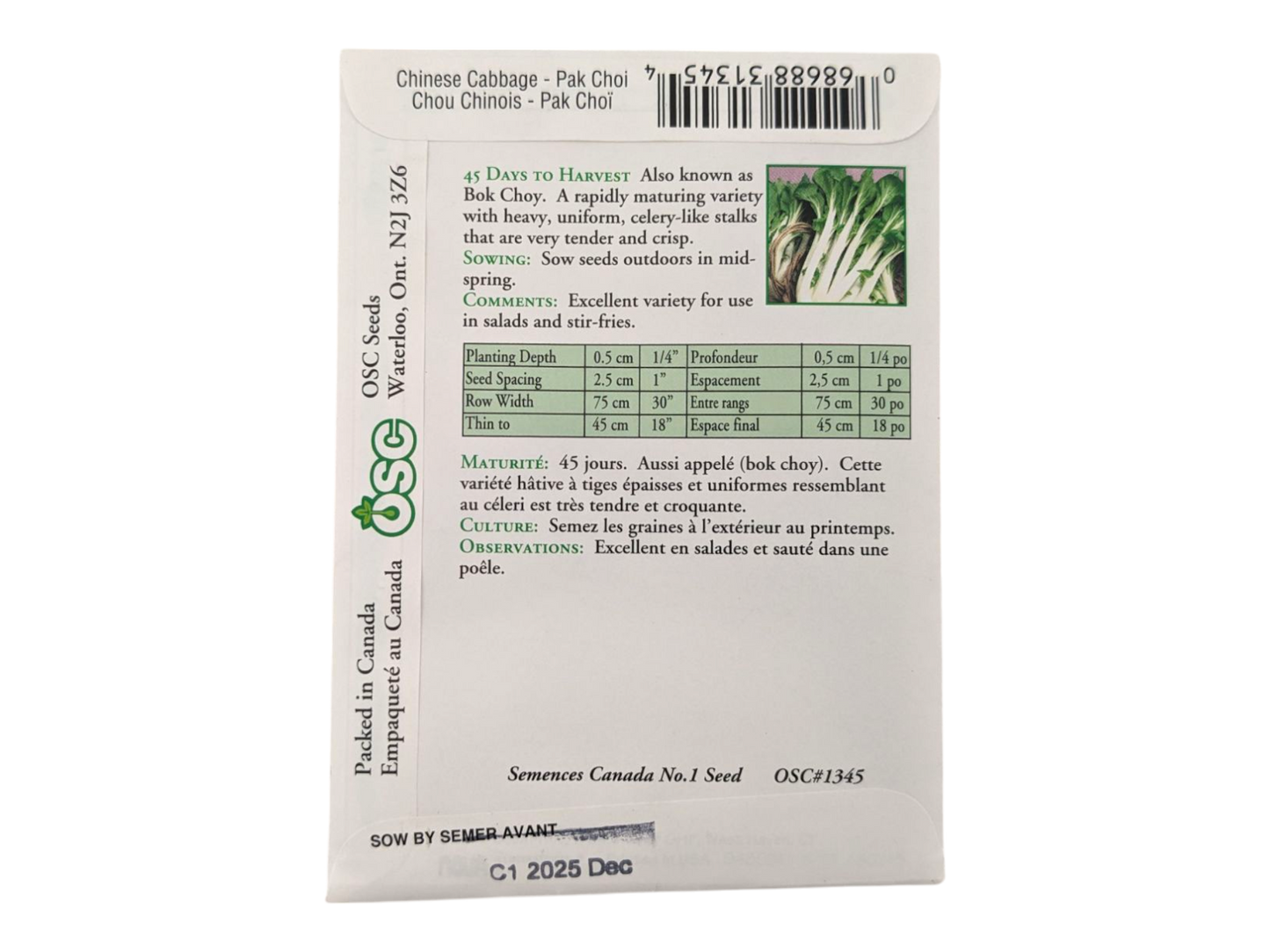 Chinese Cabbage Pak Choi