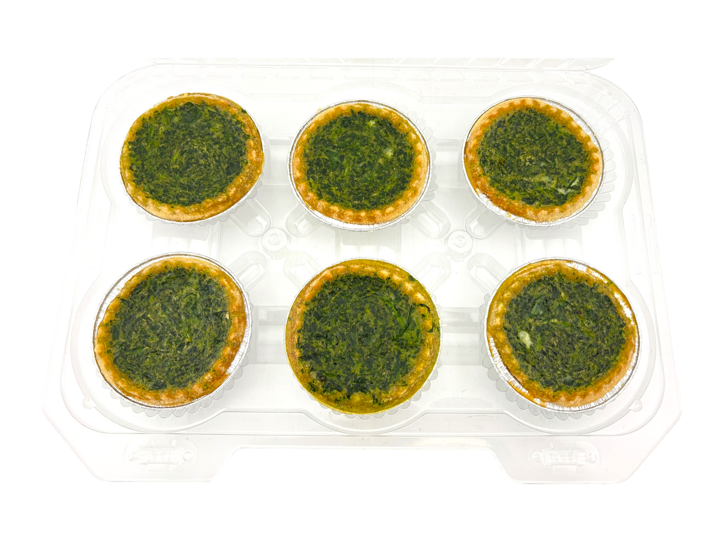Homemade Spinach Quiches - Frozen