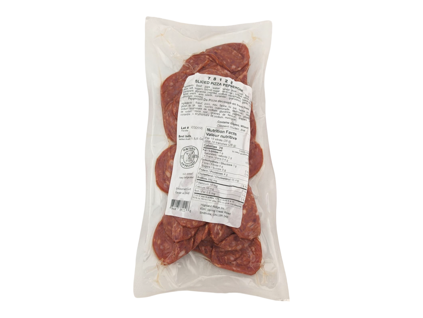 Sliced Pizza Pepperoni ~ 8oz