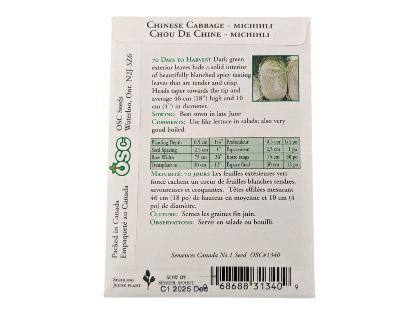 Chinese Cabbage Michihli